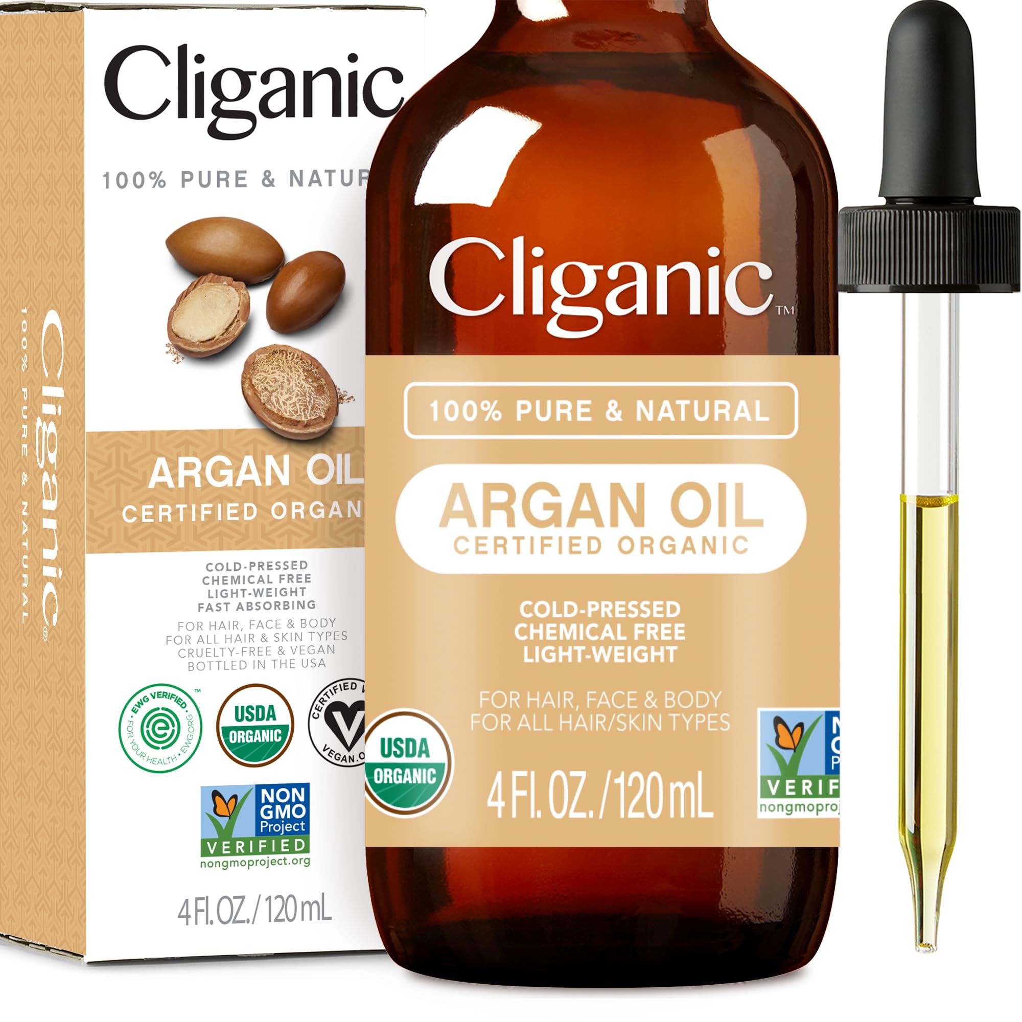 NNEDSZ ✨ 100% Pure Moroccan Argan Oil – 120ml for Hair, Face, & Skin-0